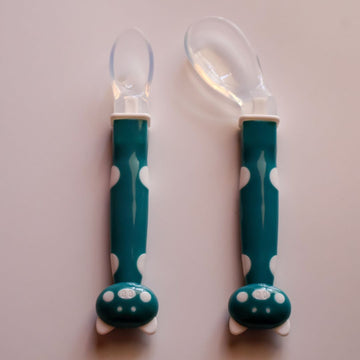 Adore Silicone Baby Spoon | Green