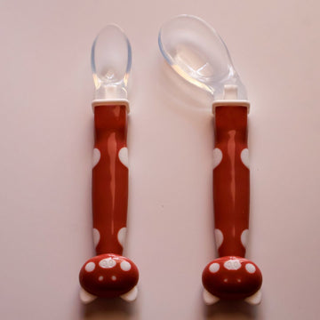 Adore Silicone Baby Spoon | Maroon