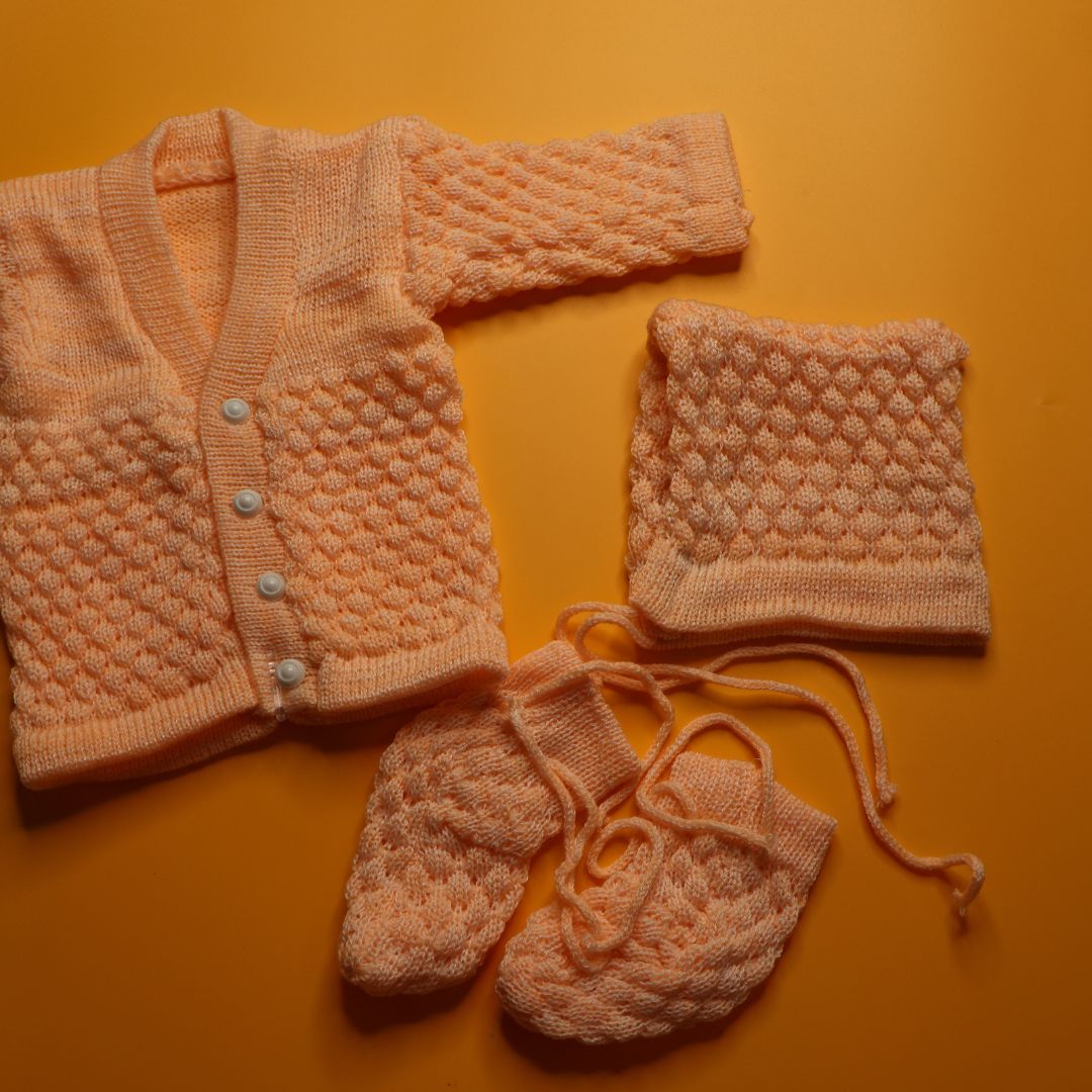 Adore Woollen Set - Peach