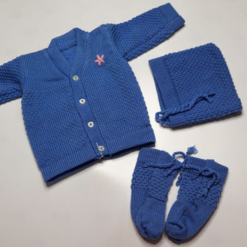 Adore Woollen Set - Royal Blue