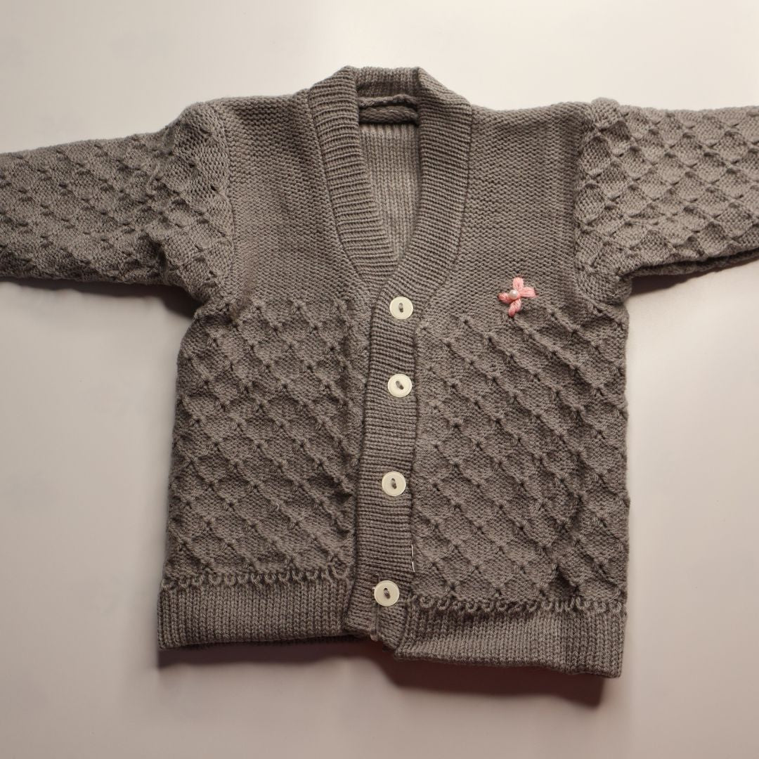 Adore Woollen Set - Grey Pattern 2