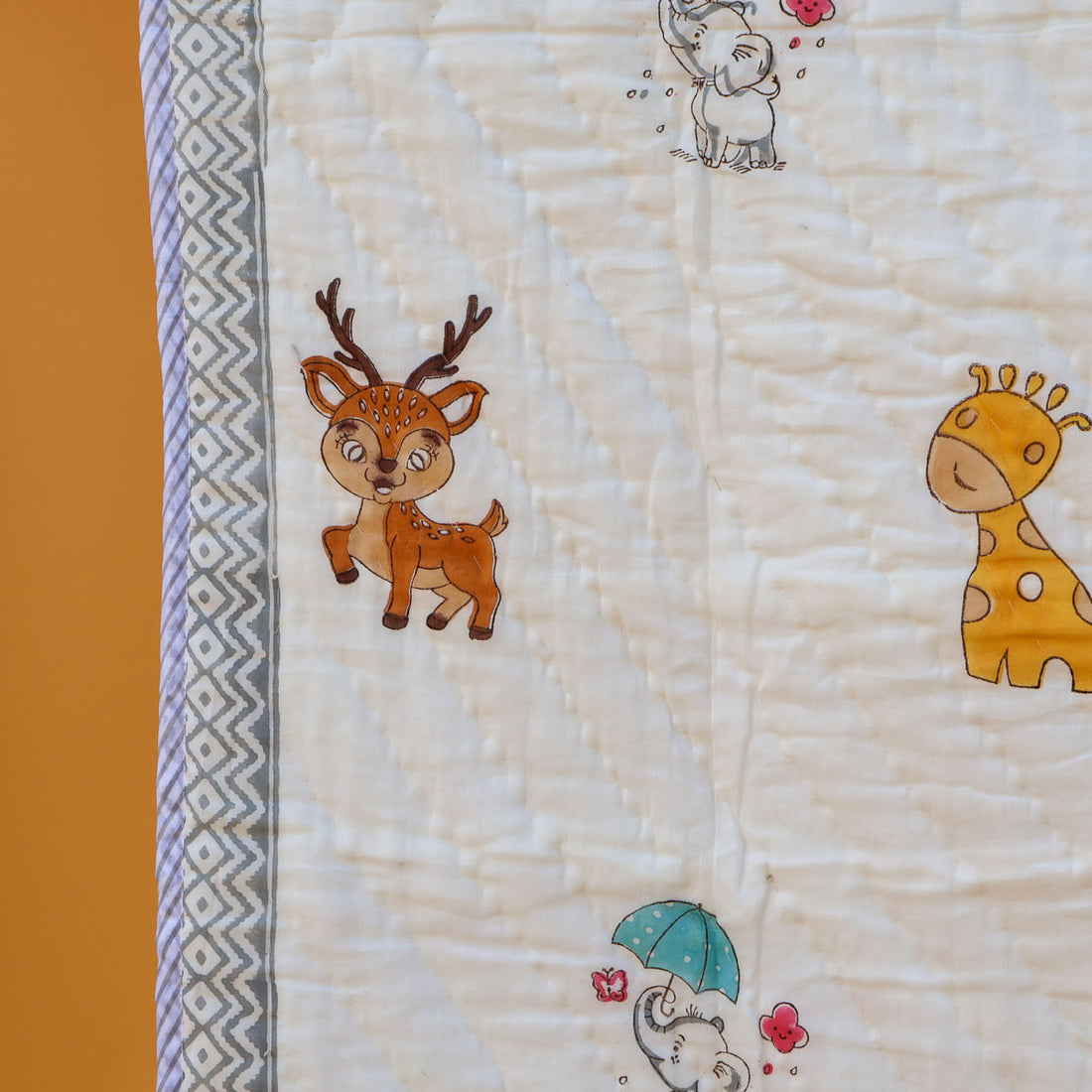 Safari Snuggles-Quilt for Little Dreamers | 0 to 3Yrs