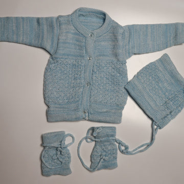 Adore Woollen Set - Light Blue