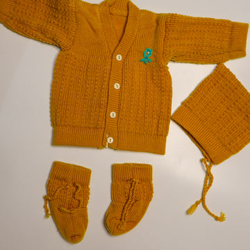 Adore Woollen Set - Mustard