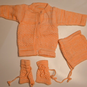 Adore Woollen Set - Peach