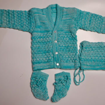 Adore Woollen Set - Light Blue