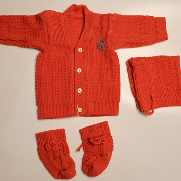 Adore Woollen Set - Orange