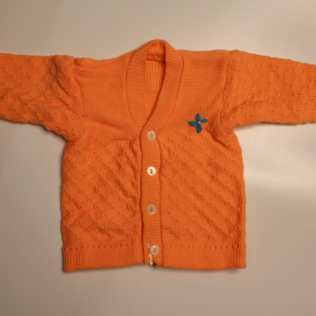 Adore Woollen Set - Light Orange Pattern 2