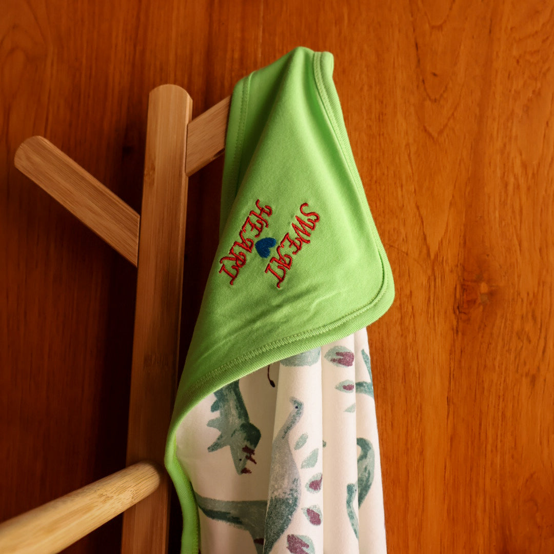 100% Cotton Baby Hooded Single Layered Towel | Dino