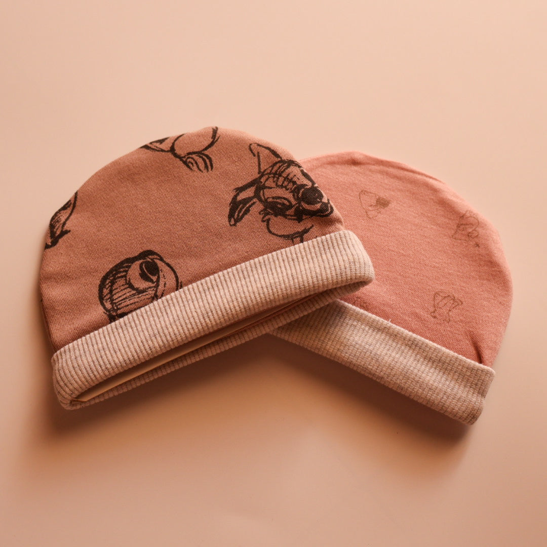 100% Soft Combed Cotton Beanies | Bear and Rabbit