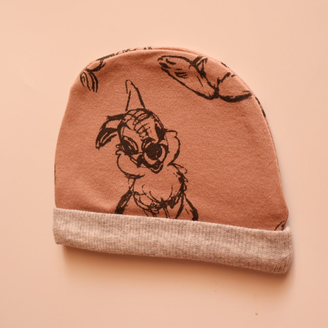 100% Soft Combed Cotton Beanies | Rabbit & Clouds