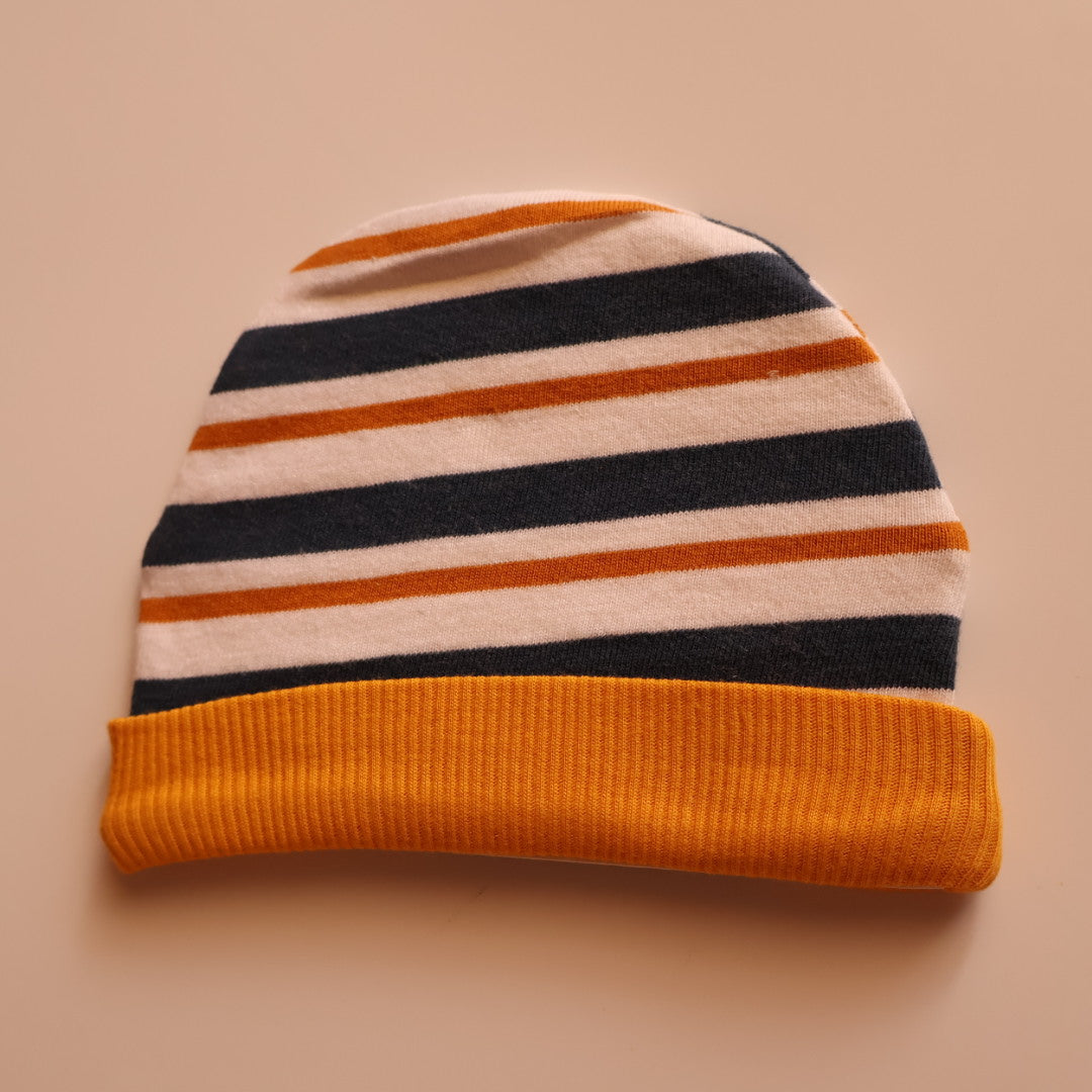 100% Soft Combed Cotton Beanies | Teddy & Stripes