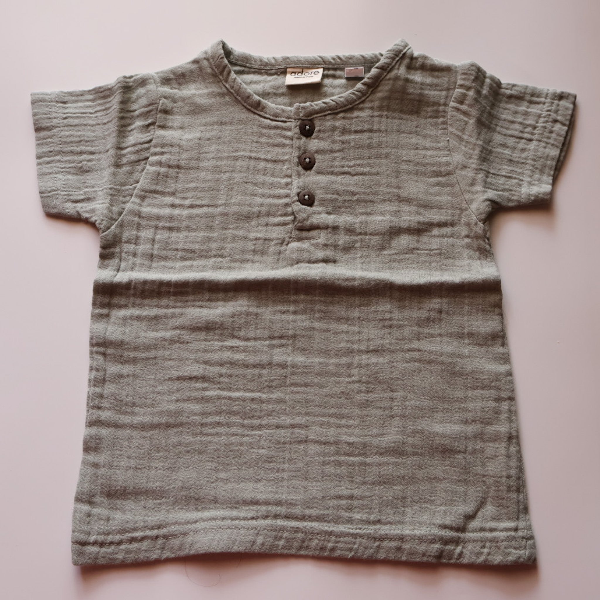 100% Muslin T-shirts for Kids | Mint Green