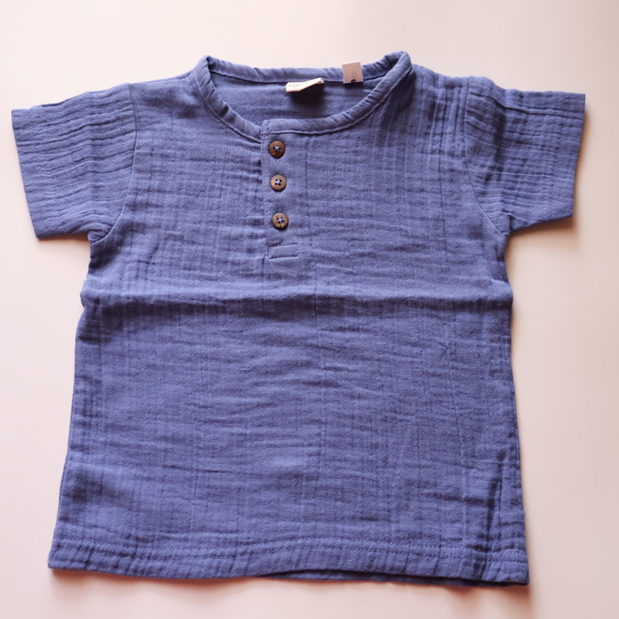 100% Muslin T-shirts for Kids | Navy Blue